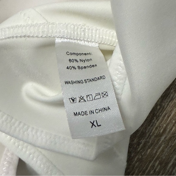 Body Shaping Compression Bodysuit One Piece White Women’s XL Slimming Adjustable - Picture 9 of 10